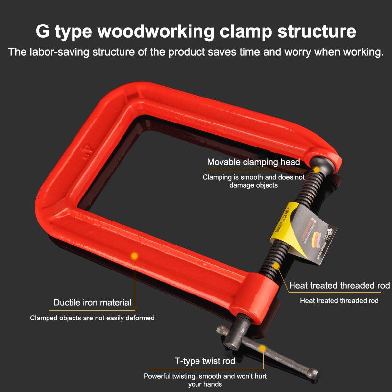 Woodworking Industries - G Kelepçesi Derin Erişimli C Kelepçesi