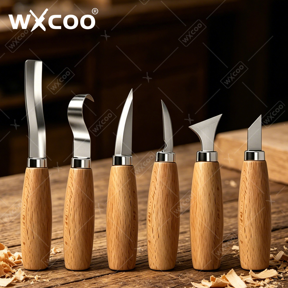 Woodworking For Beginners - WXCOO Ergonomik Ahşap Oyma Kancalı Keski