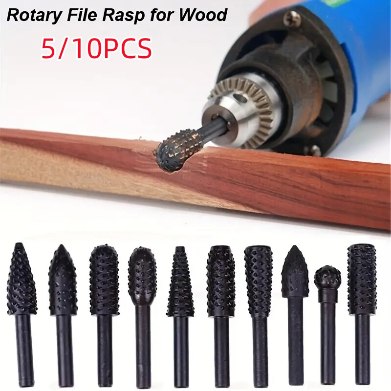 5 adet/10 adet 6mm Shank döner - Woodworking Files And Rasps incelemesi ve fiyatı
