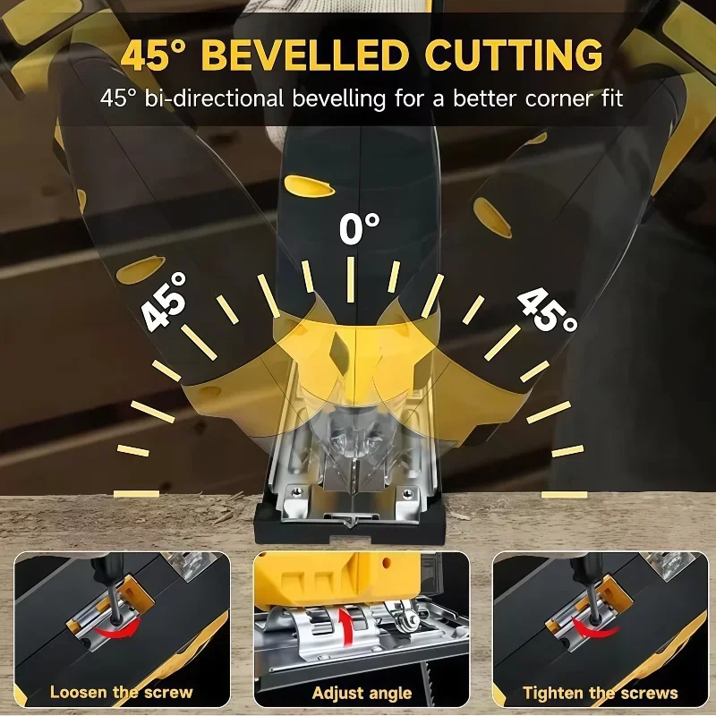 Vesmatity 2700RPM Fırçasız Eğr - Woodworking Jigsaw incelemesi ve fiyatı